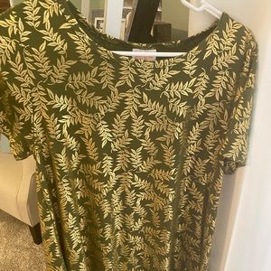 Green and gold maxi
